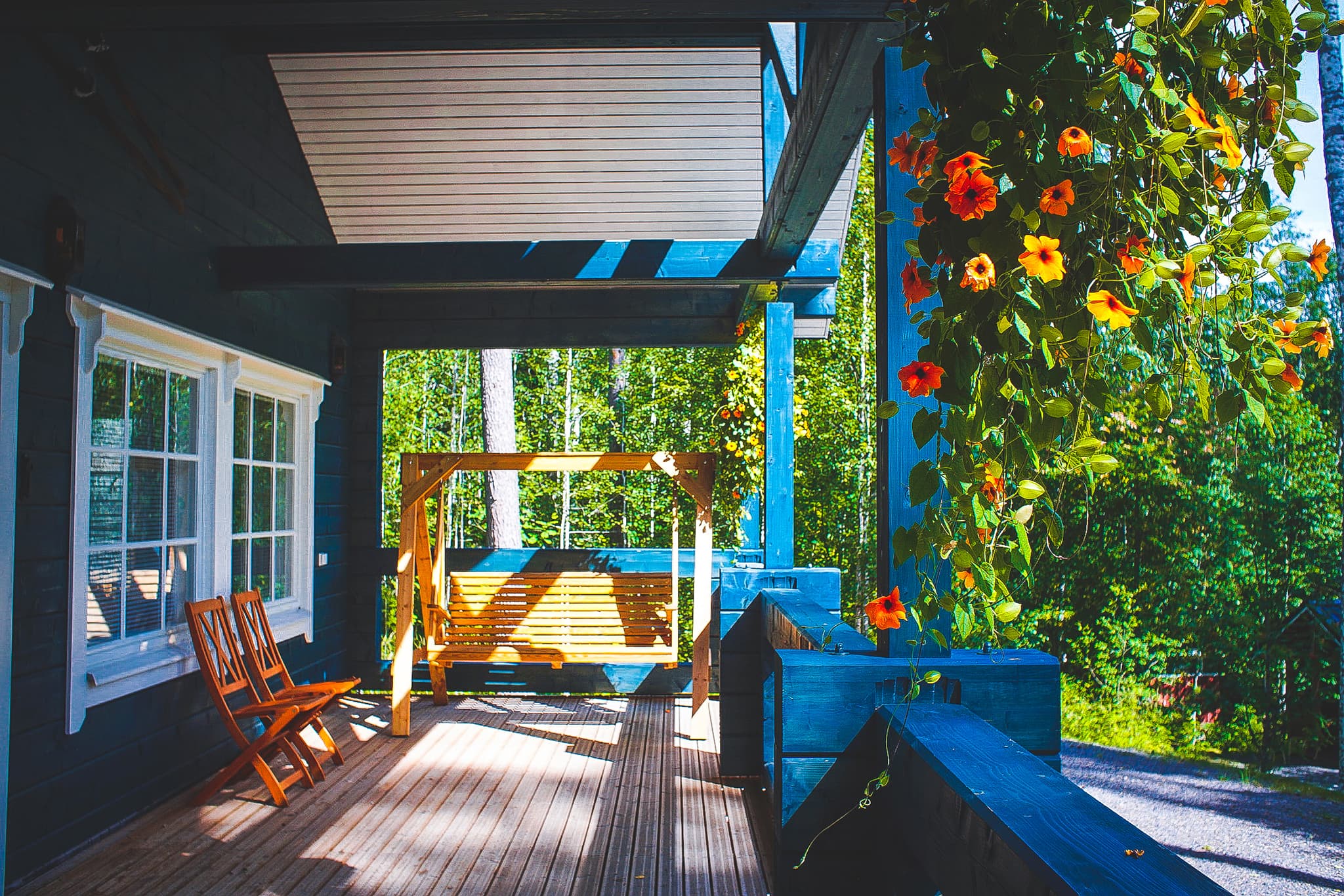 Terrace on the summer day
